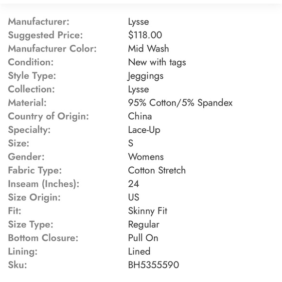 LYSSE jeans - Picture 7 of 7